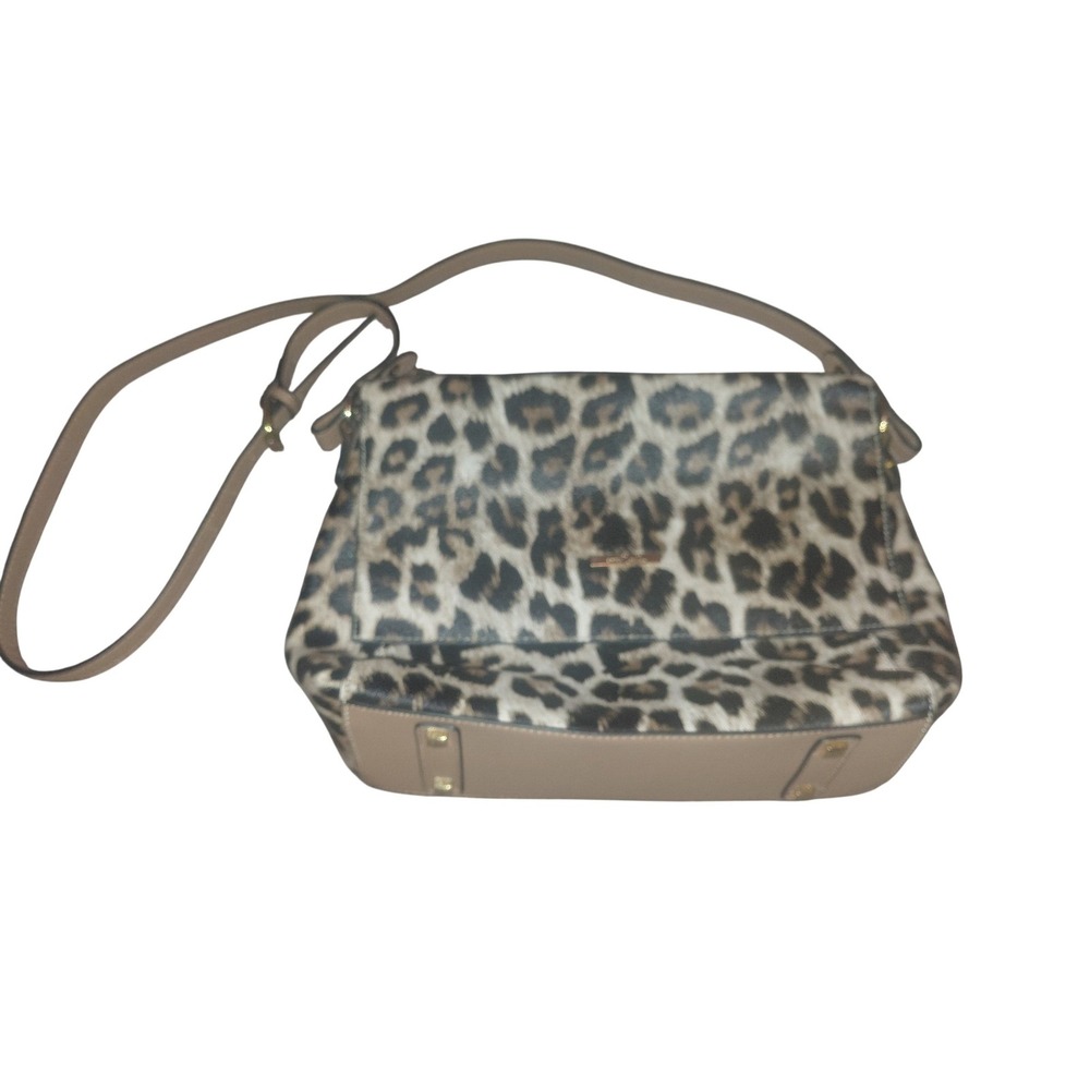 Simply Noelle Leopard Print Crossbody Bag Animal Pattern Faux Leather Handbag